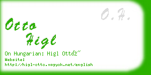 otto higl business card